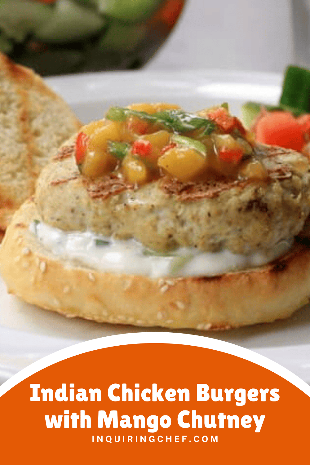 Indian chicken burgers