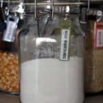 homemade pancake mix in a glass jar