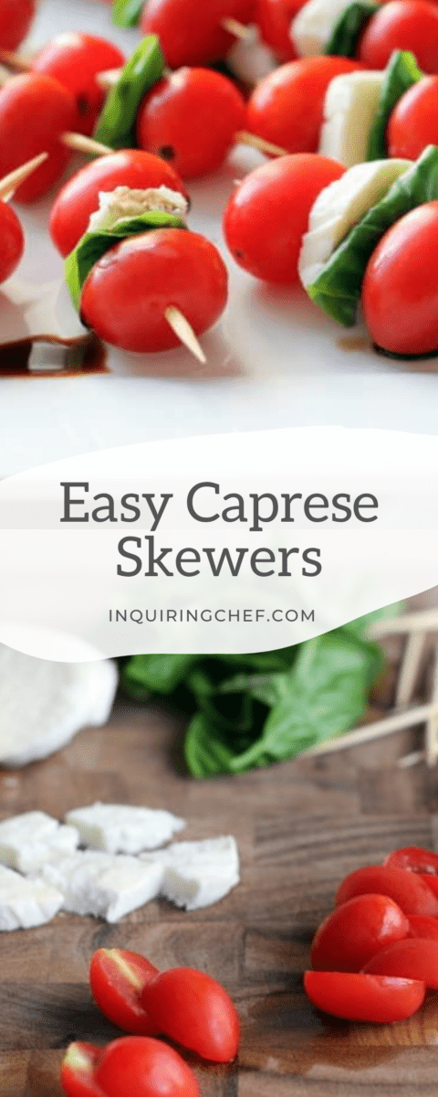 easy caprese skewers