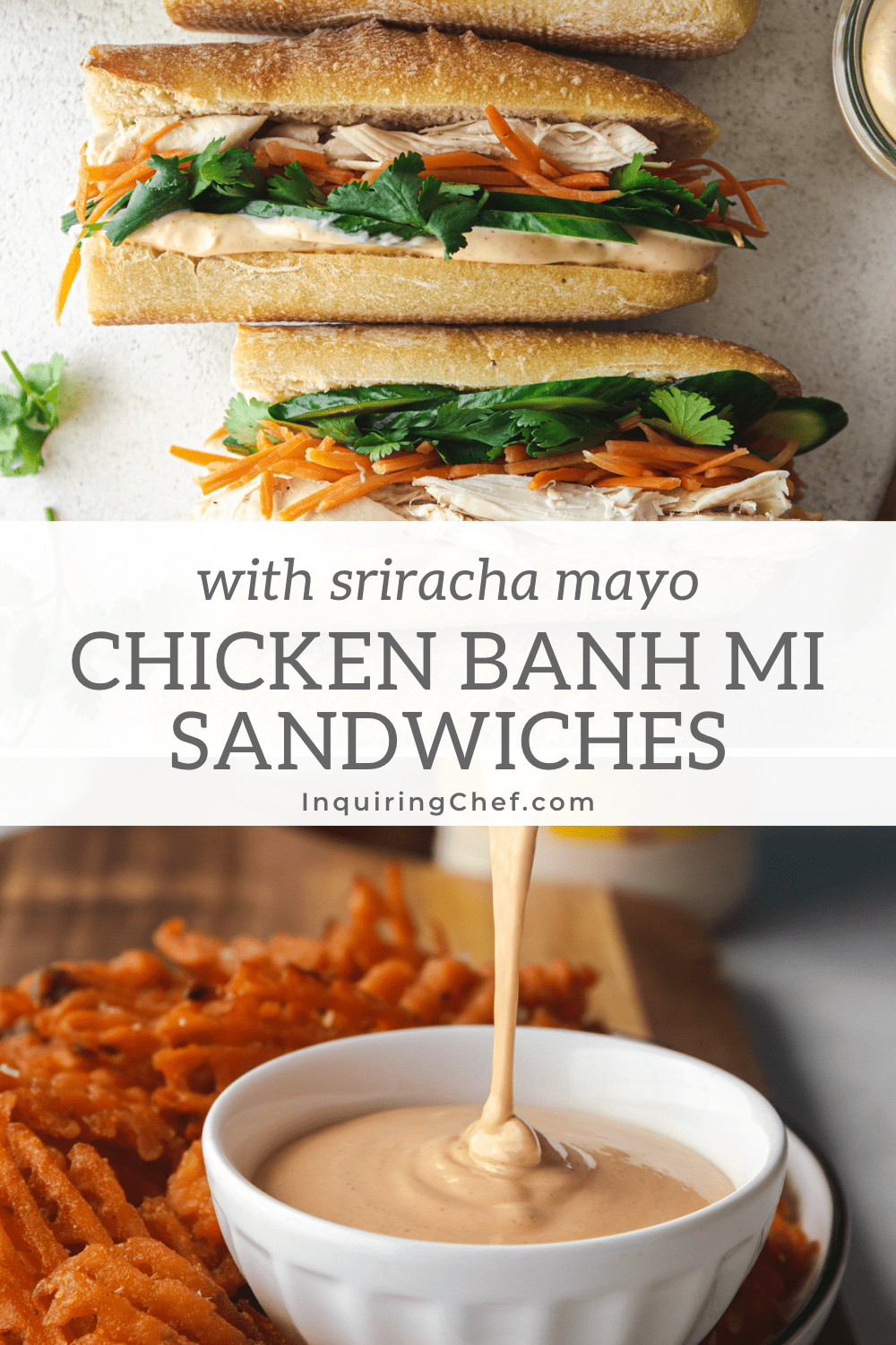 chicken banh mi sandwiches