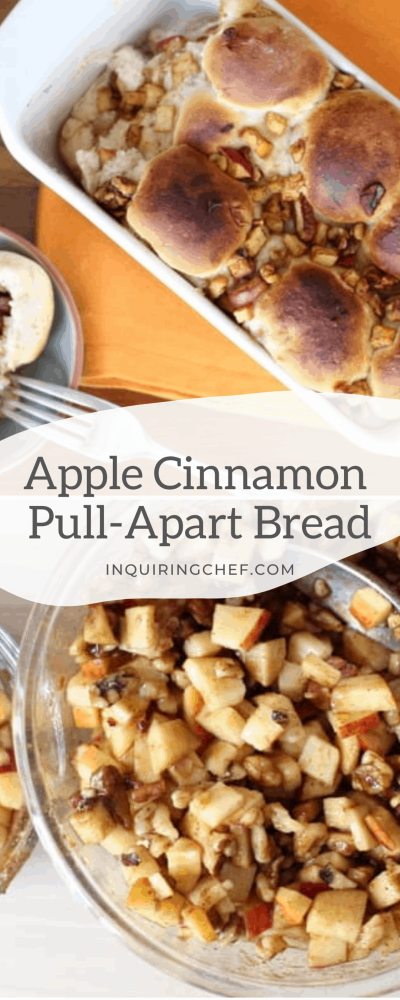 apple cinnamon pull apart bread