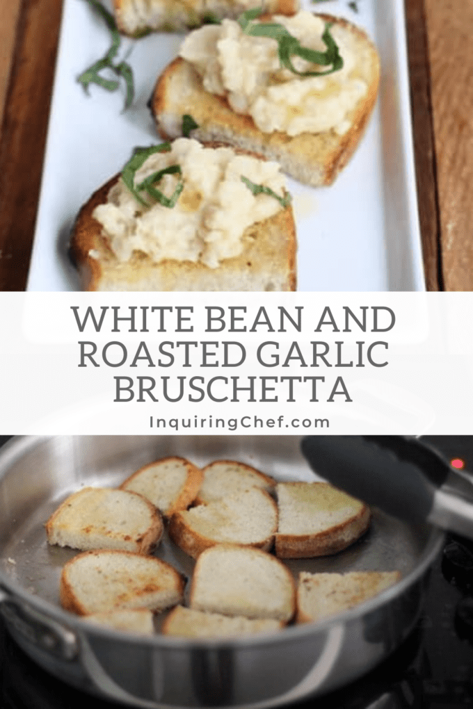 white bean bruschetta