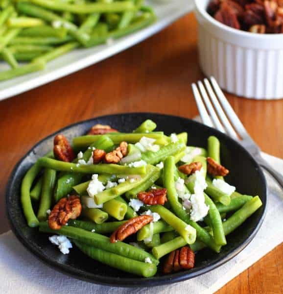 Green Beans with Spiced Pecans