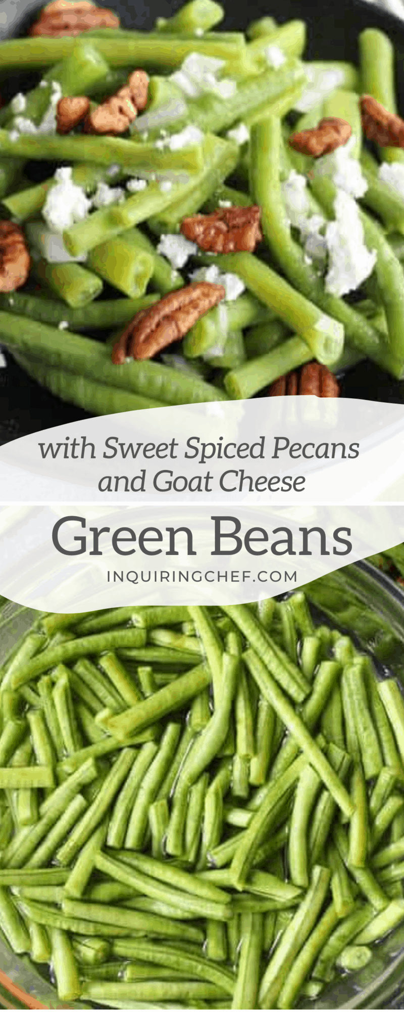 green beans with spiced pecans