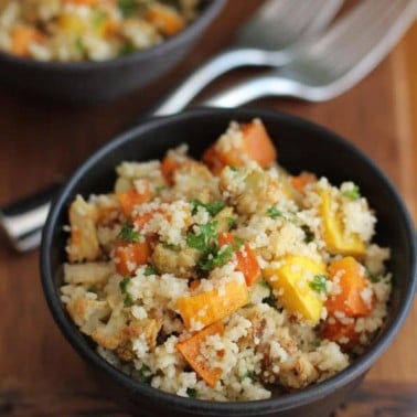 Whole Wheat Couscous with Roasted Vegetables :: Inquiring Chef