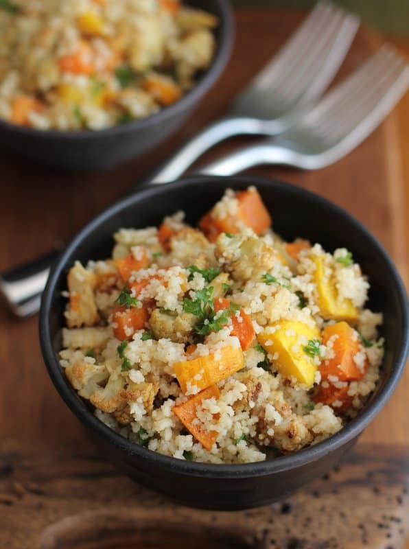 Whole Wheat Couscous with Roasted Vegetables :: Inquiring Chef