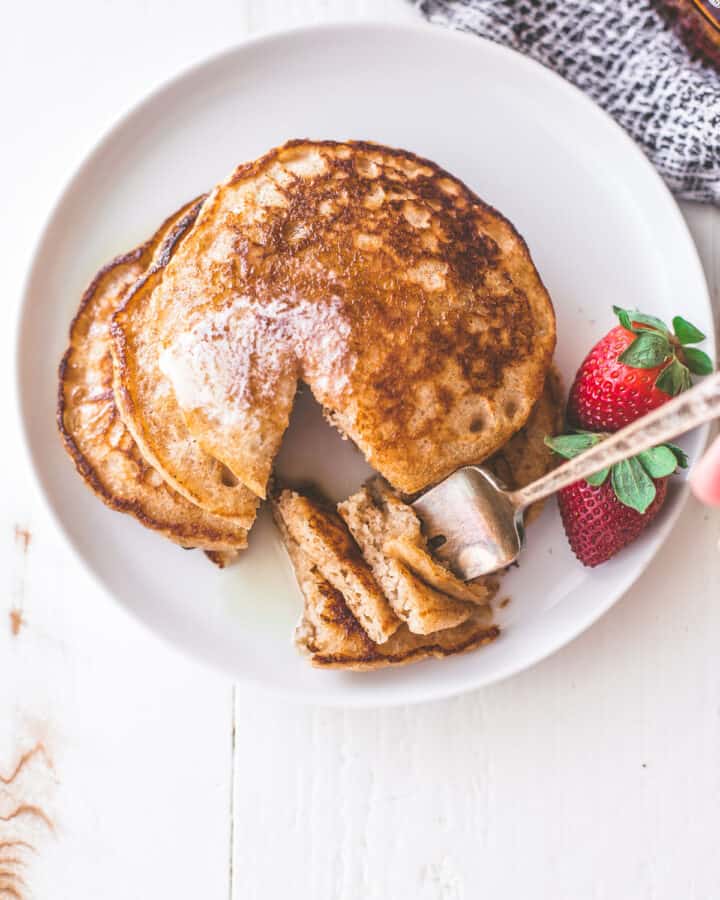 Light and Fluffy Whole Wheat Pancakes