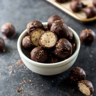 truffles in a white bowl
