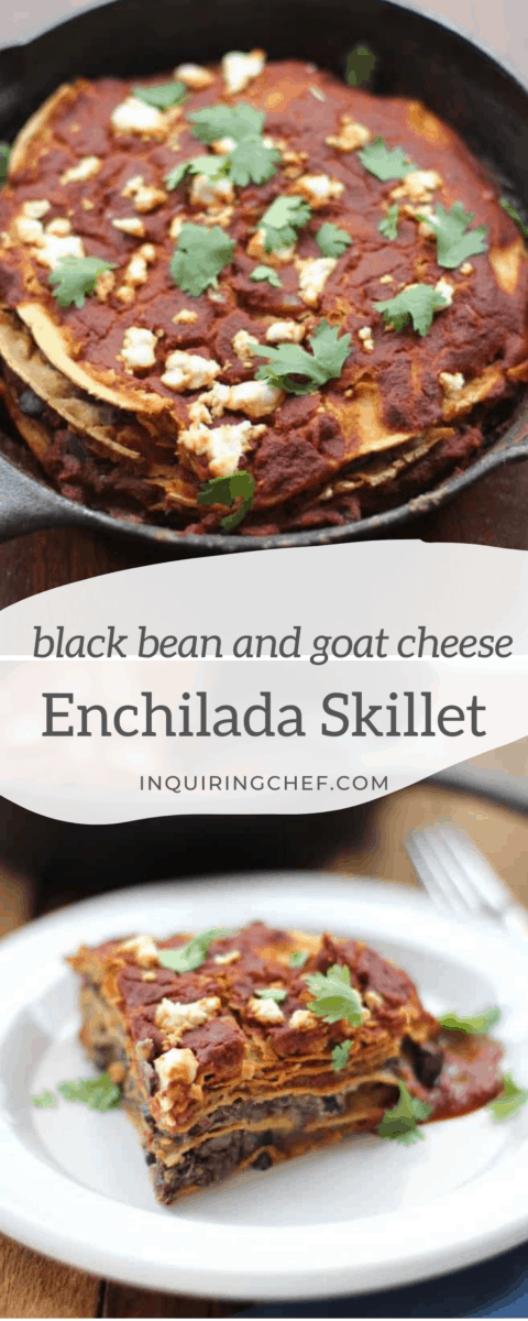 vegetarian enchilada skillet