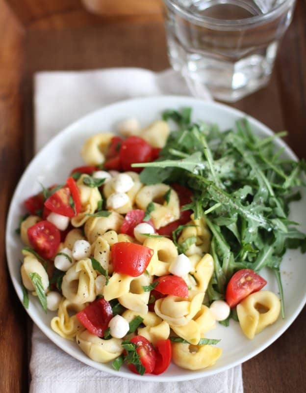 Tortellini Pasta Salad with Tomato Basil and Mozzarella :: Inquiring Chef