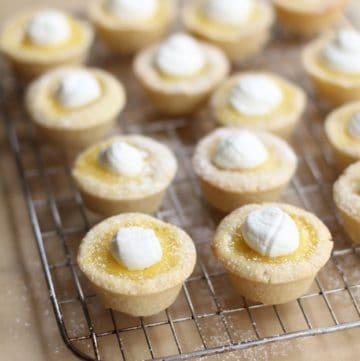Sugar Cookie Lemon Tarts