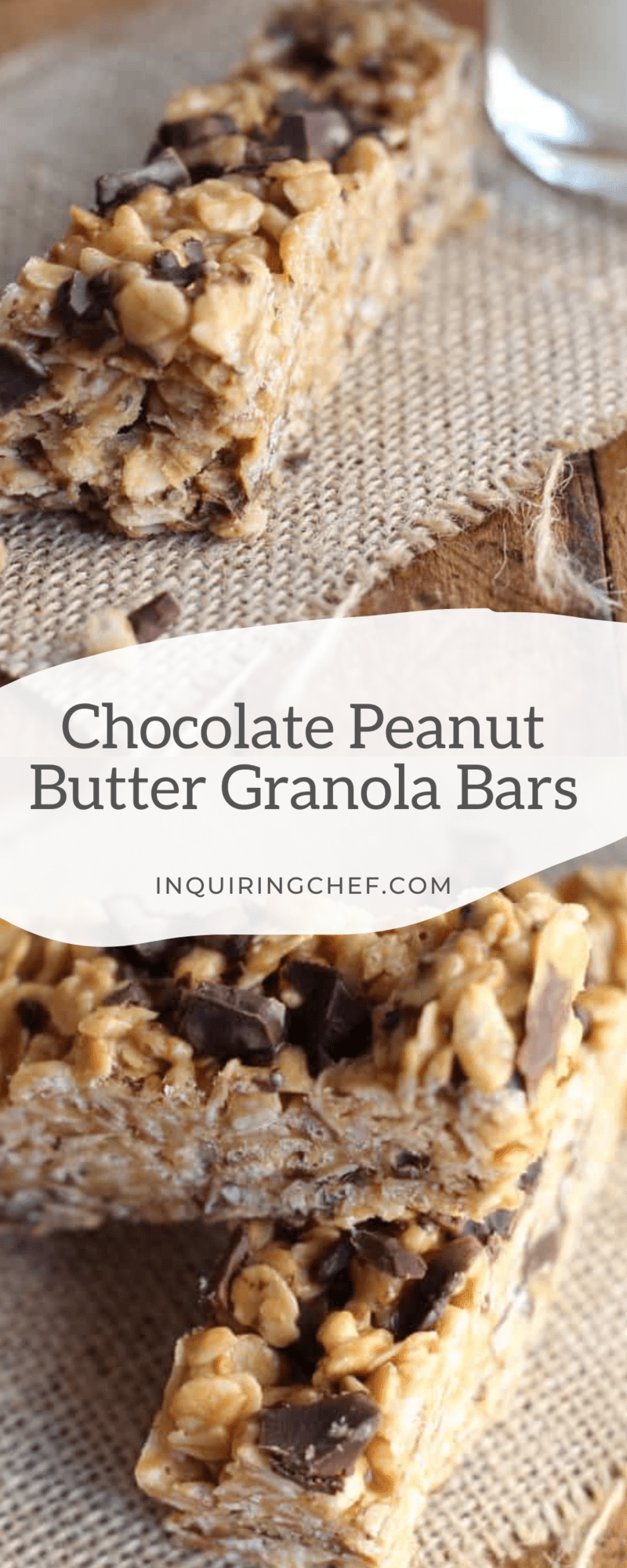 Chocolate Peanut Butter Granola Bars Recipe