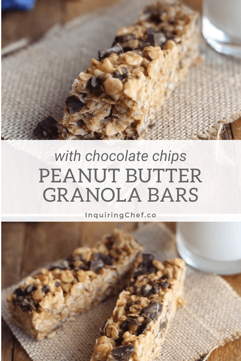 Chocolate Peanut Butter Granola Bars Recipe