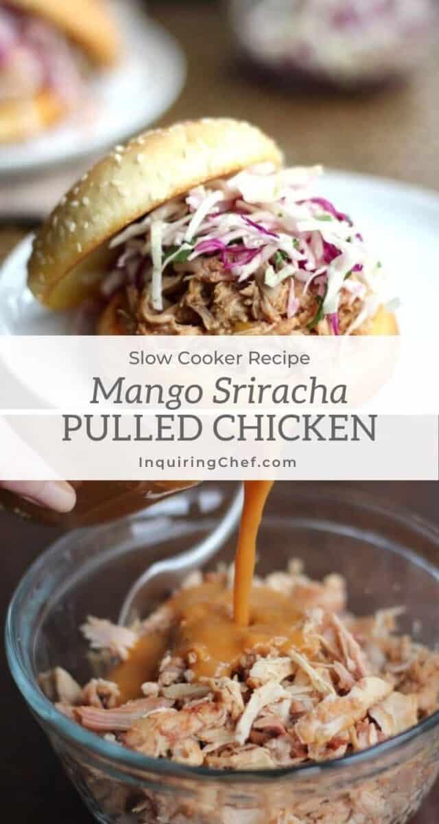 Slow-Cooker Mango Sriracha Pulled Chicken