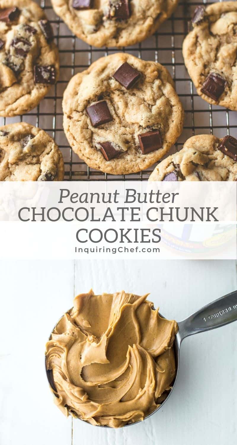 peanut butter chocolate chunk cookies