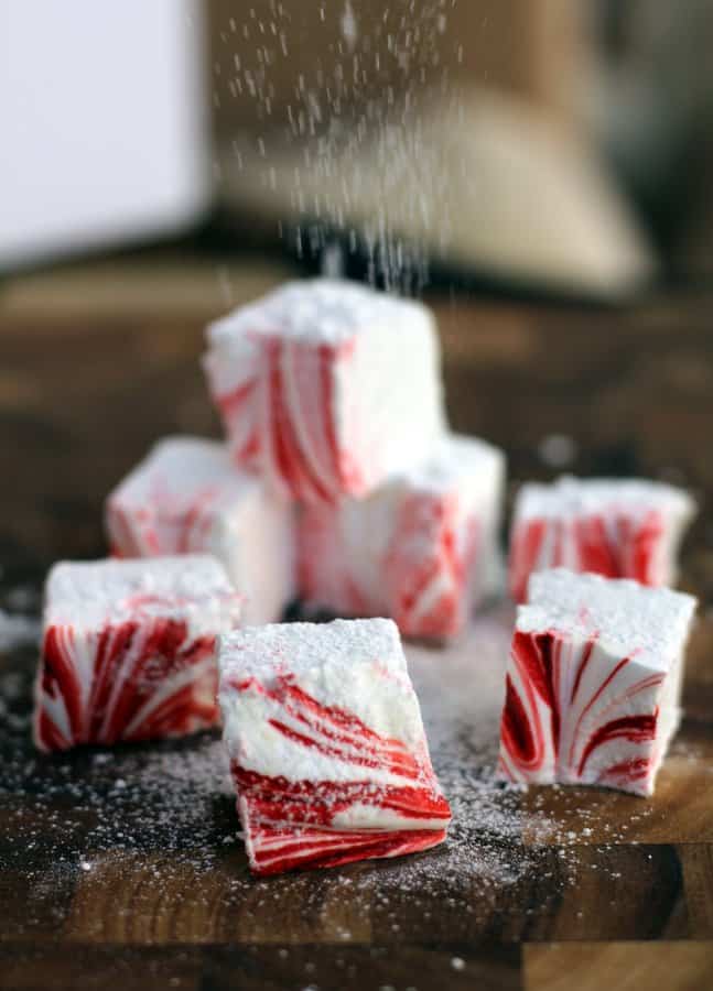 stack of homemade marshmallows