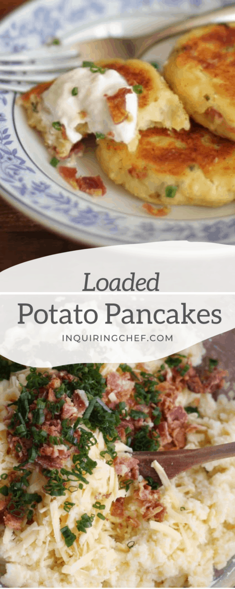 loaded potato pancakes