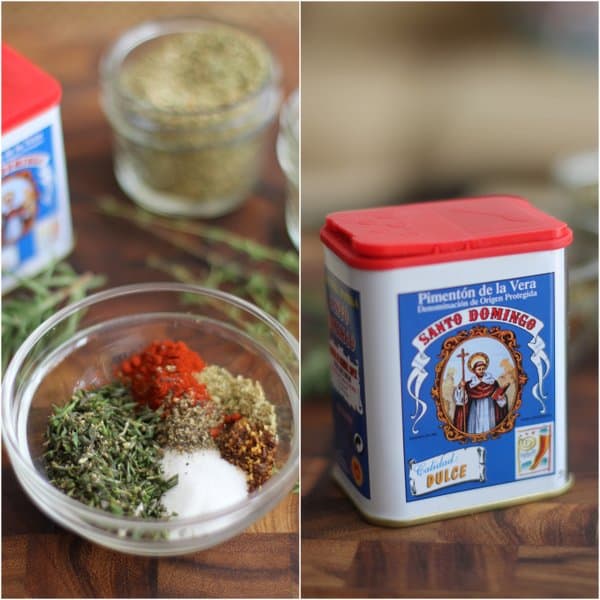 Herbs in a clear bowl