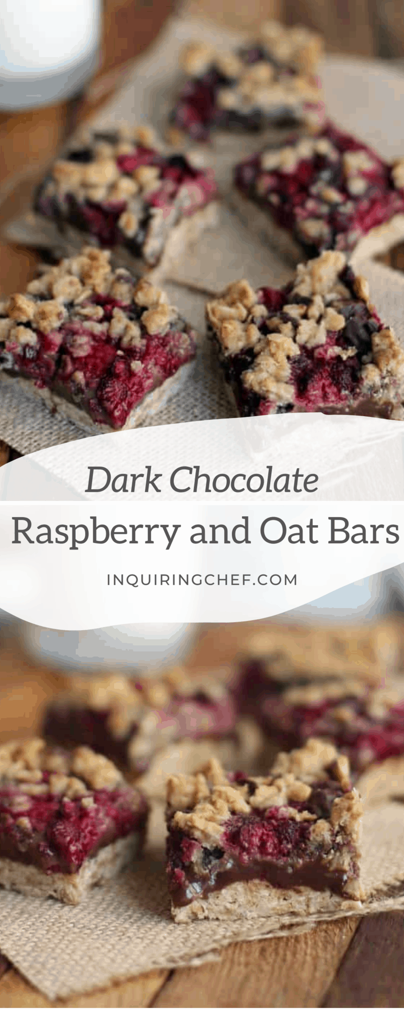 dark chocolate raspberry bars