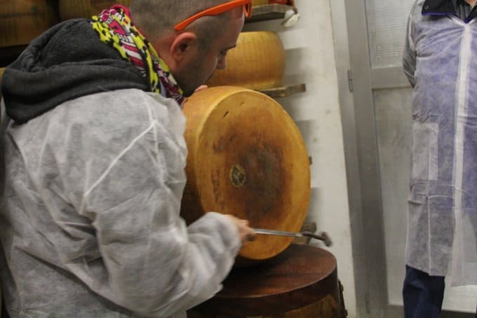 Testing Parmigiano Reggiano D.O.P. 