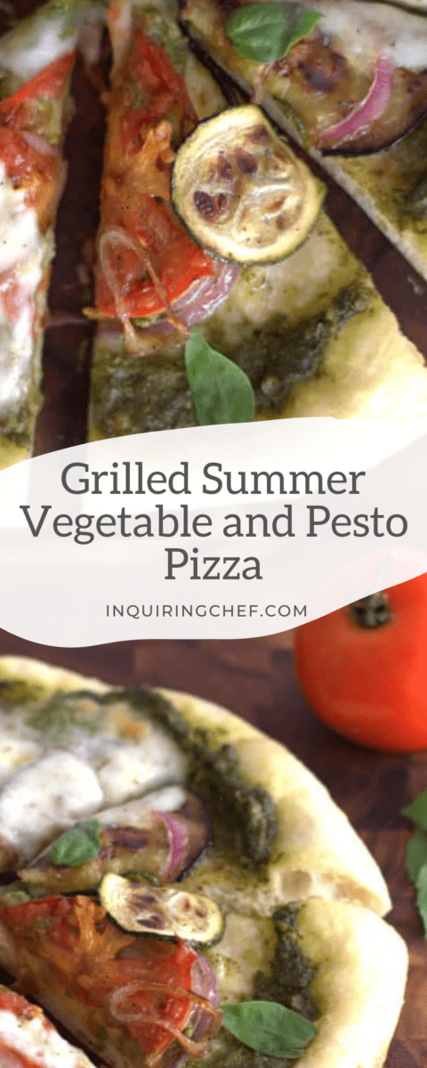 summer vegetable pizza graphic