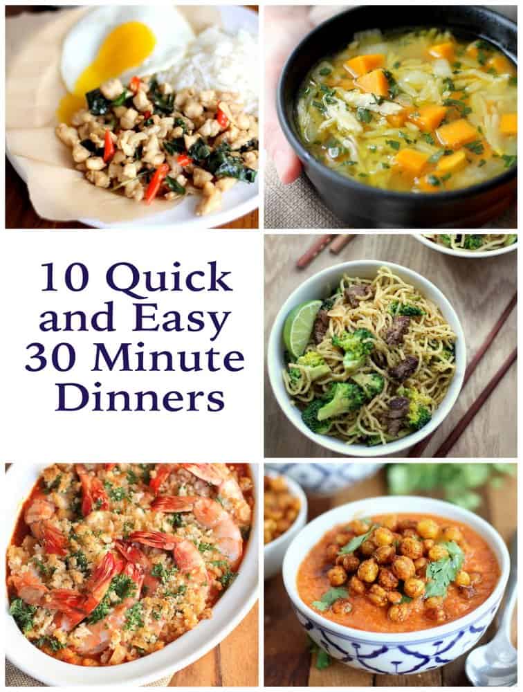 10 Quick and Easy 30-Minute Dinners - Inquiring Chef