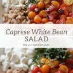 Caprese White Bean Salad | Inquiring Chef