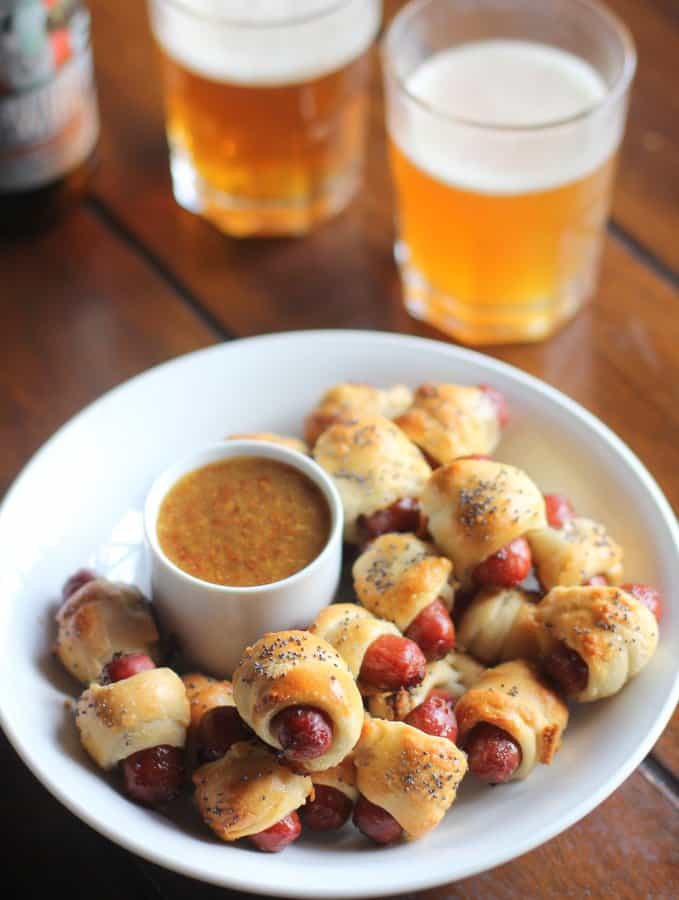 Pretzel Dough snacks in a white bowl