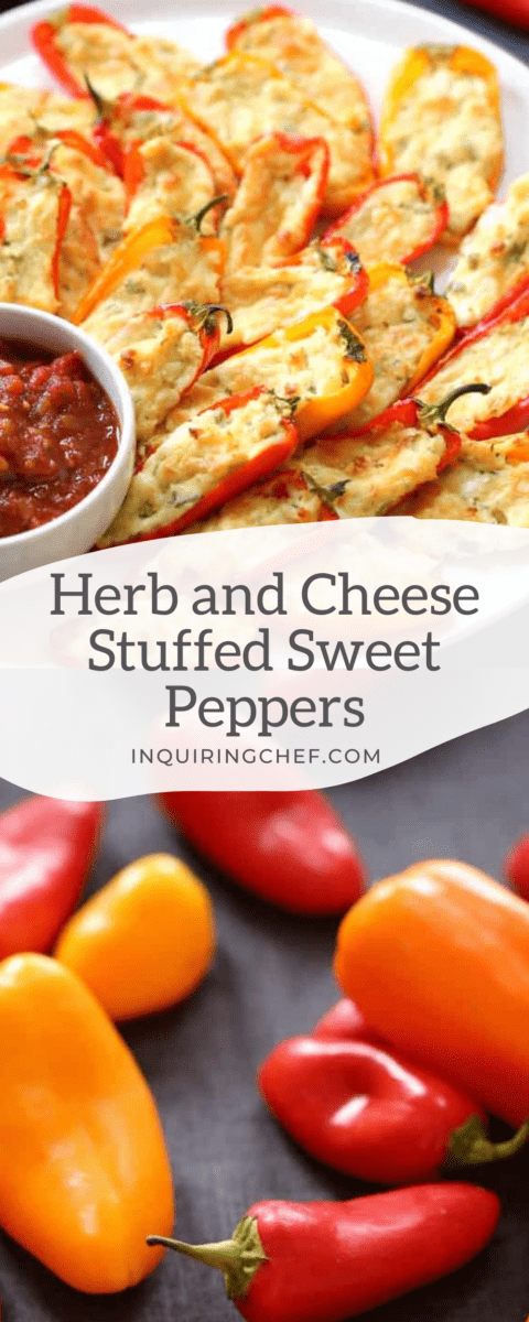 herb and cheese stuffed peppers