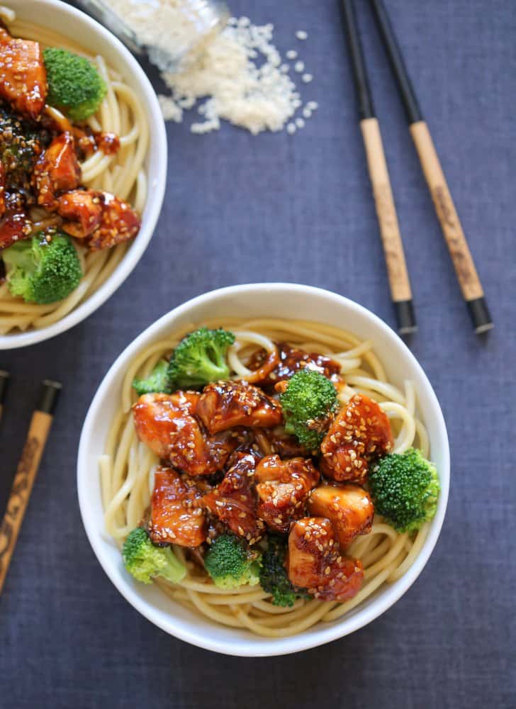 Sesame Chicken Noodle Bowls 