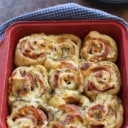 Baked Ham and Cheese Rolls