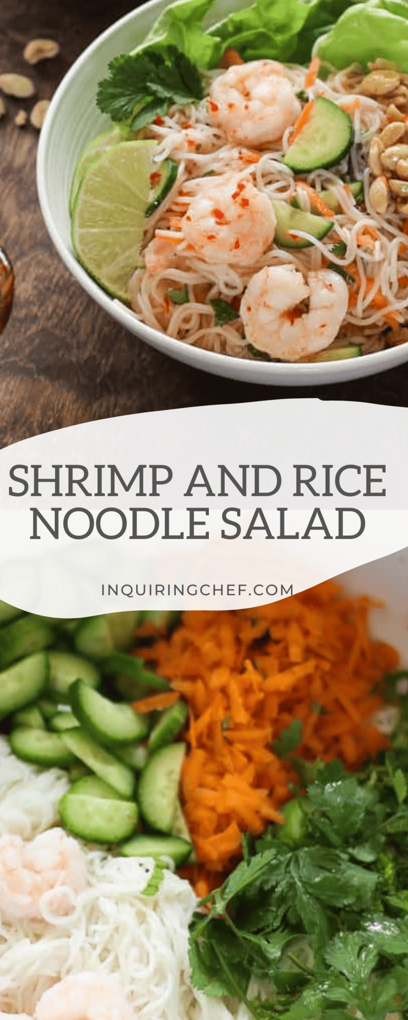 shrimp and rice noodle salad