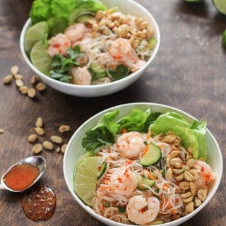 Vietnamese Shrimp Noodle Bowls