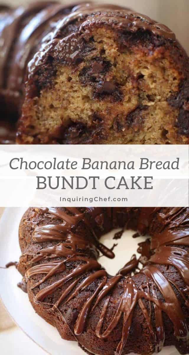 chocolate banana bread bundt cake