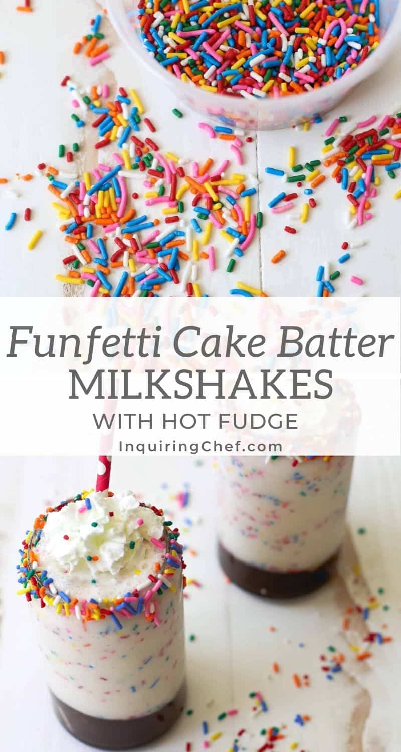 funfetti cake batter milkshakes