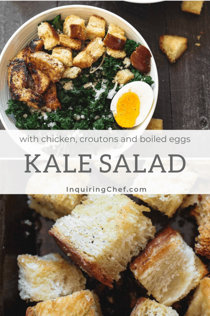 kale salad with chicken