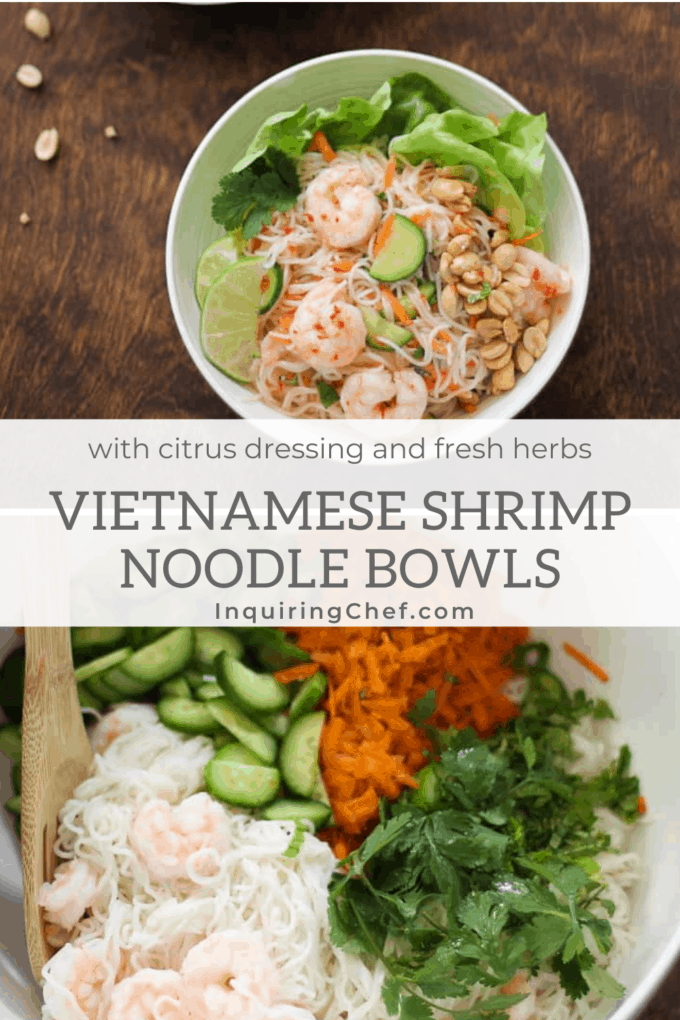 vietnamese shrimp noodle bowls