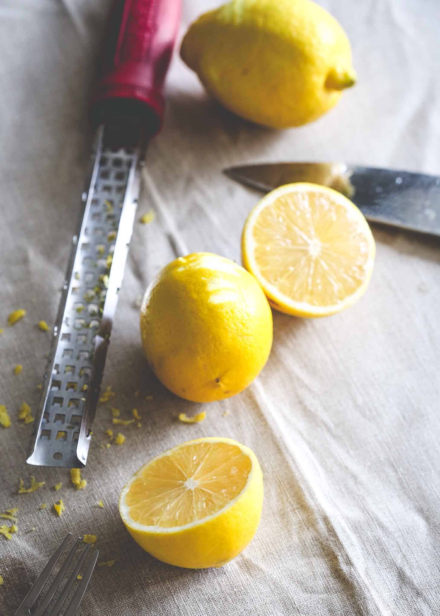 zesting lemons