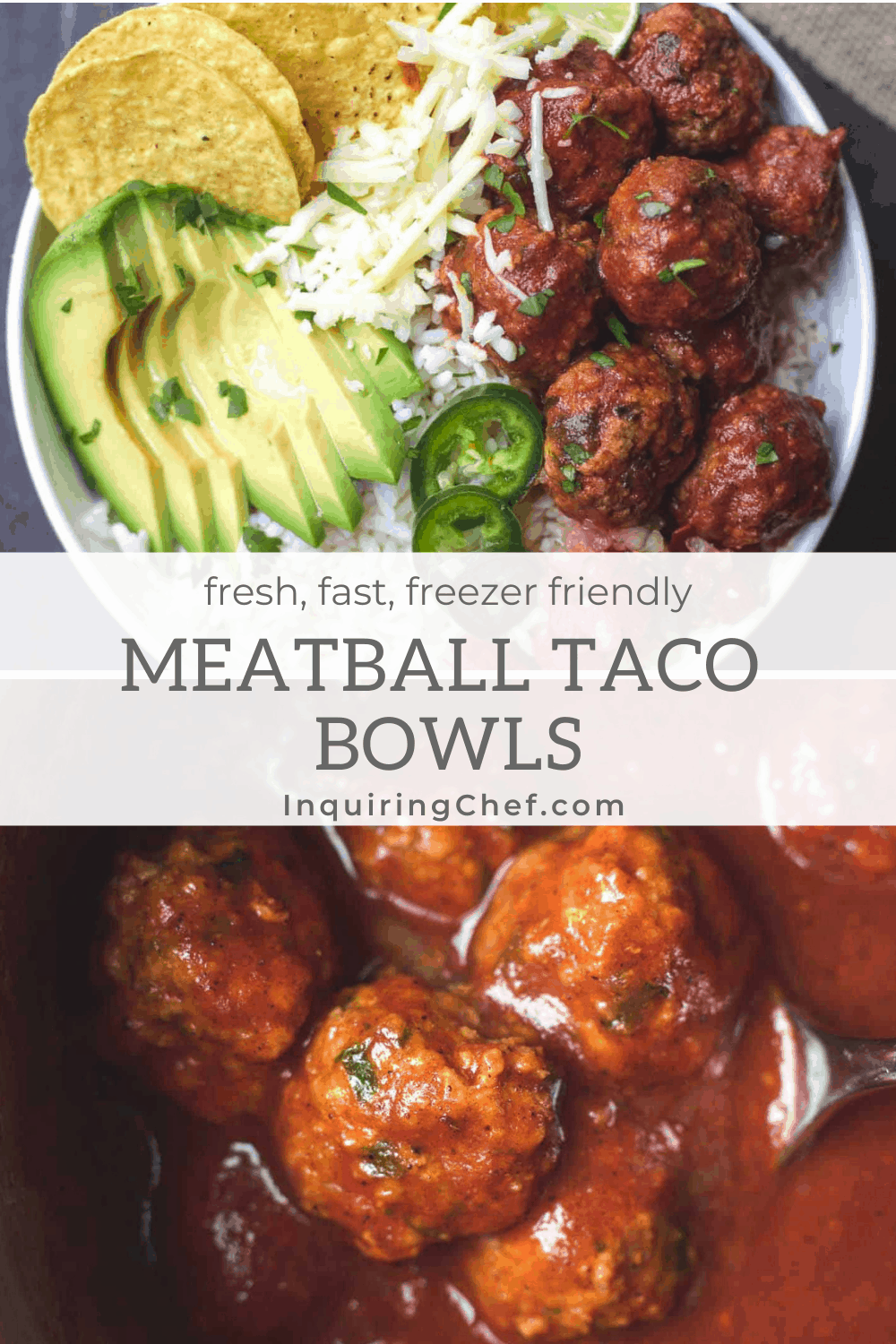 meatball taco bowls