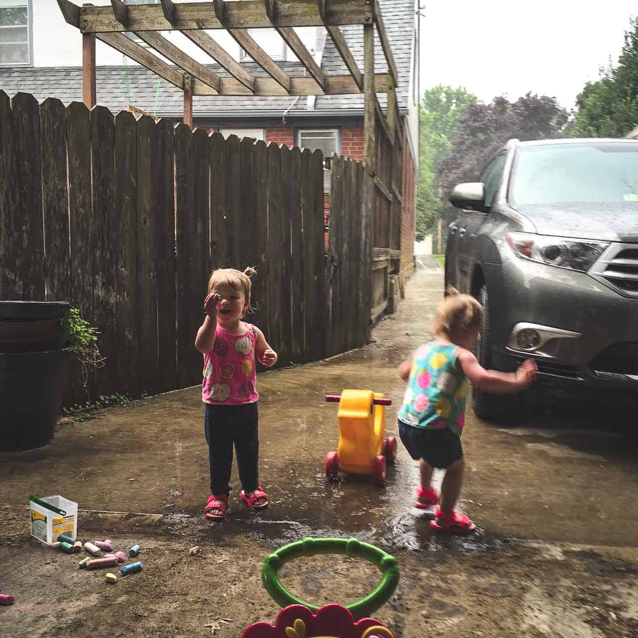 Molly and Clara Rainy Day