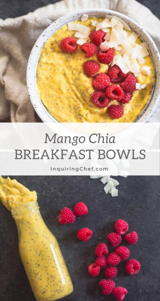 mango chia breakfast bowls