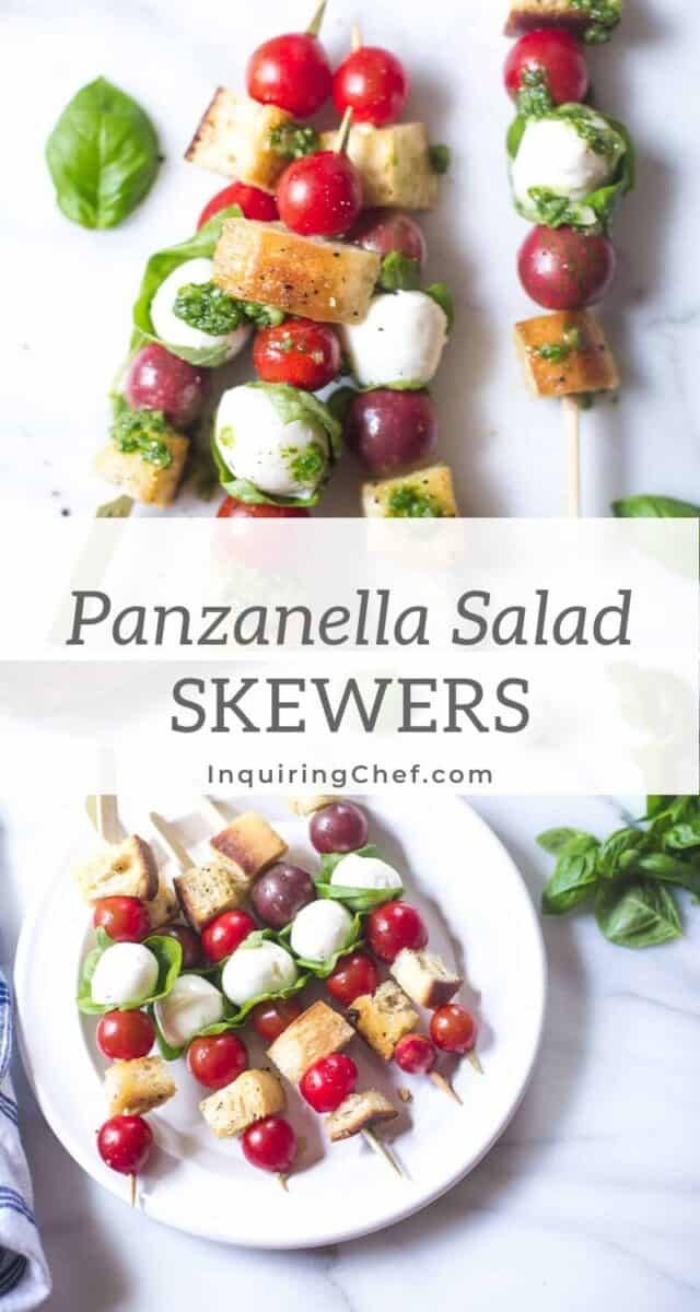 panzanella salad skewers