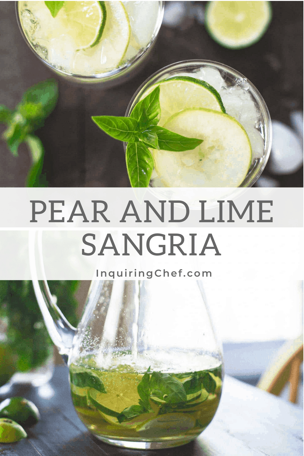 pear and lime sangria