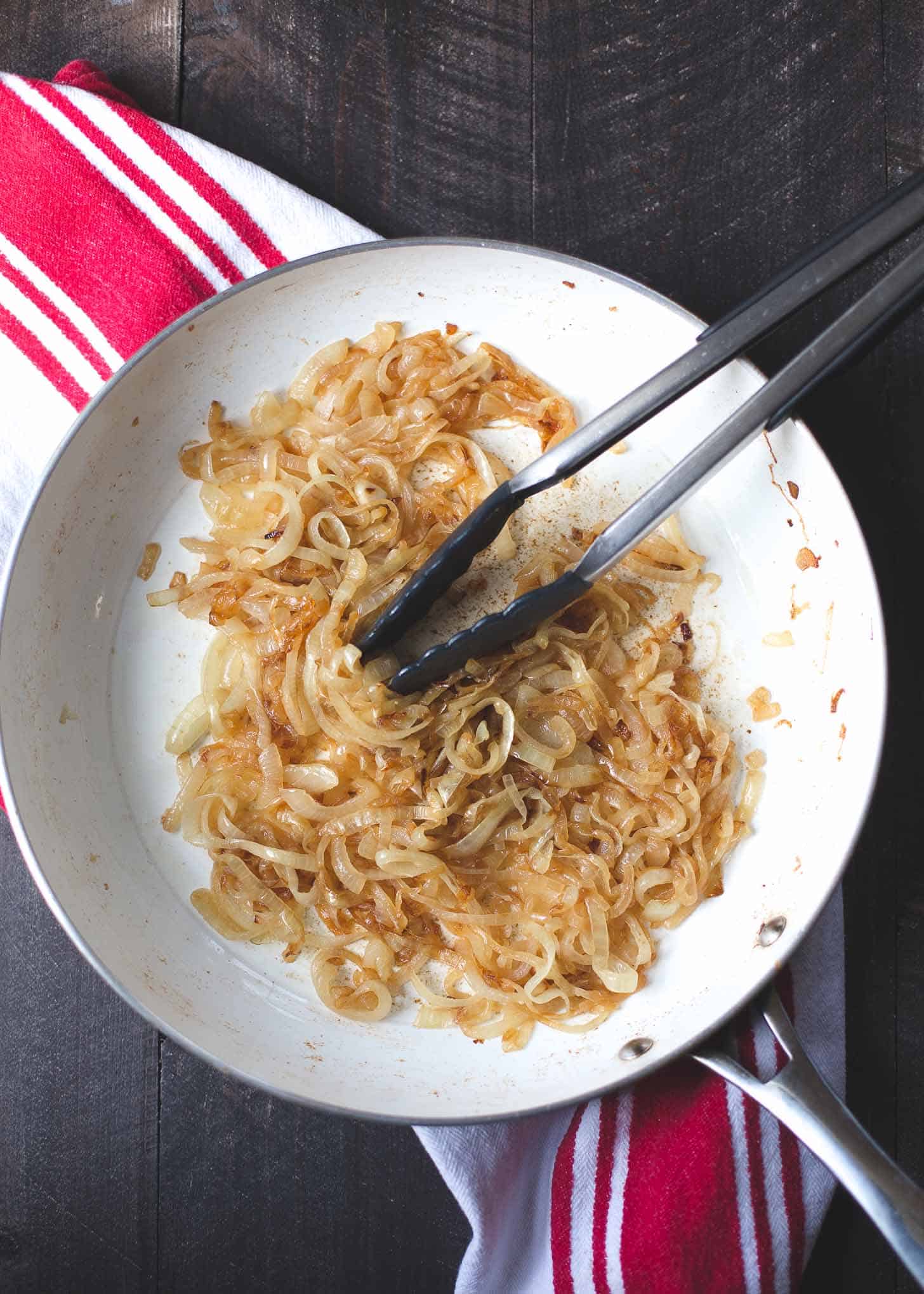  Caramelized Onions in a skillet