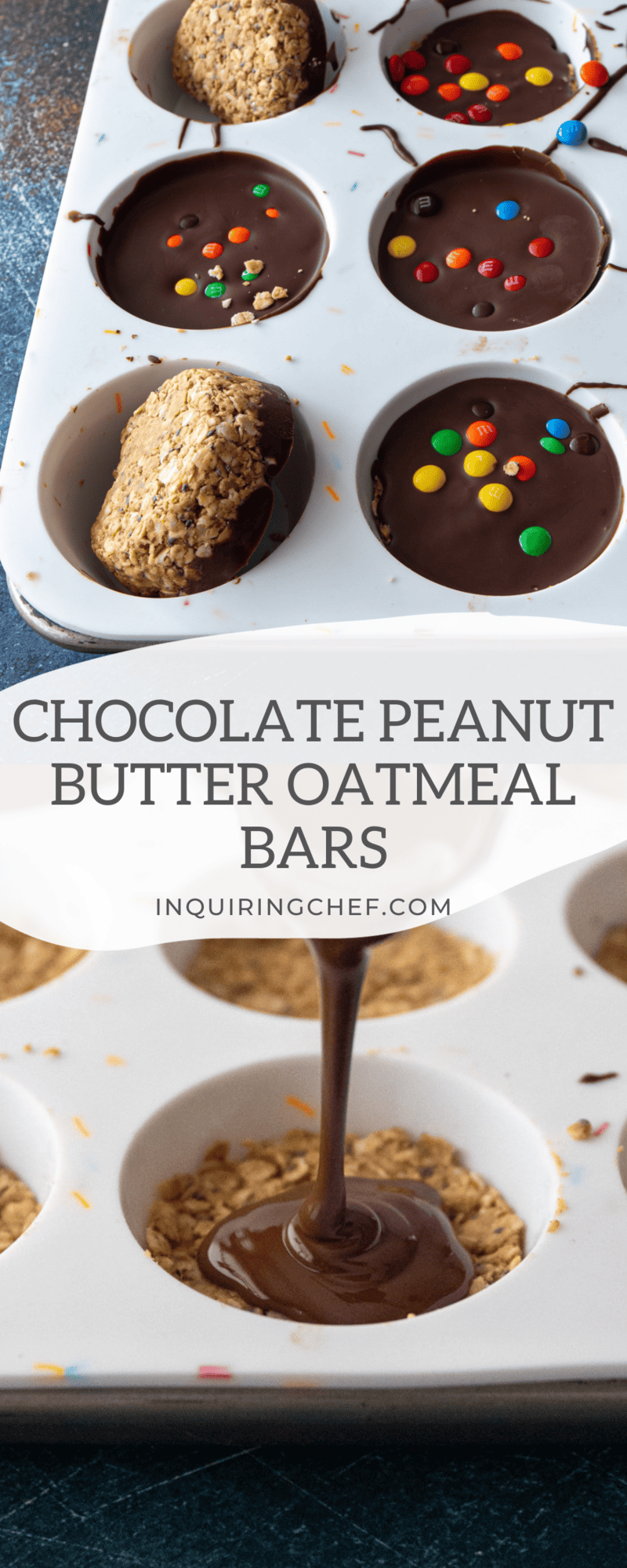 chocolate peanut butter oat bars