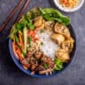 Vietnamese Noodle Bowls (Bun Thit Nuong Cha Gio)