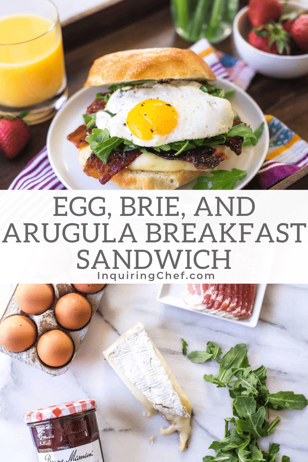 egg and brie breakfast sandwich