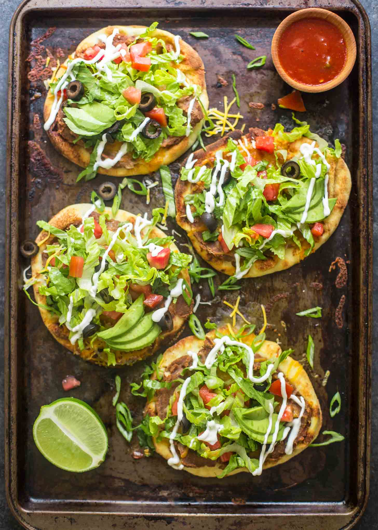  Pizzas on a sheet pan