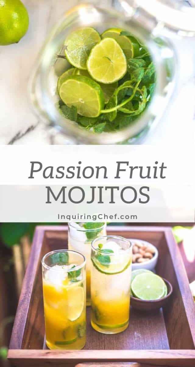 passion fruit mojitos