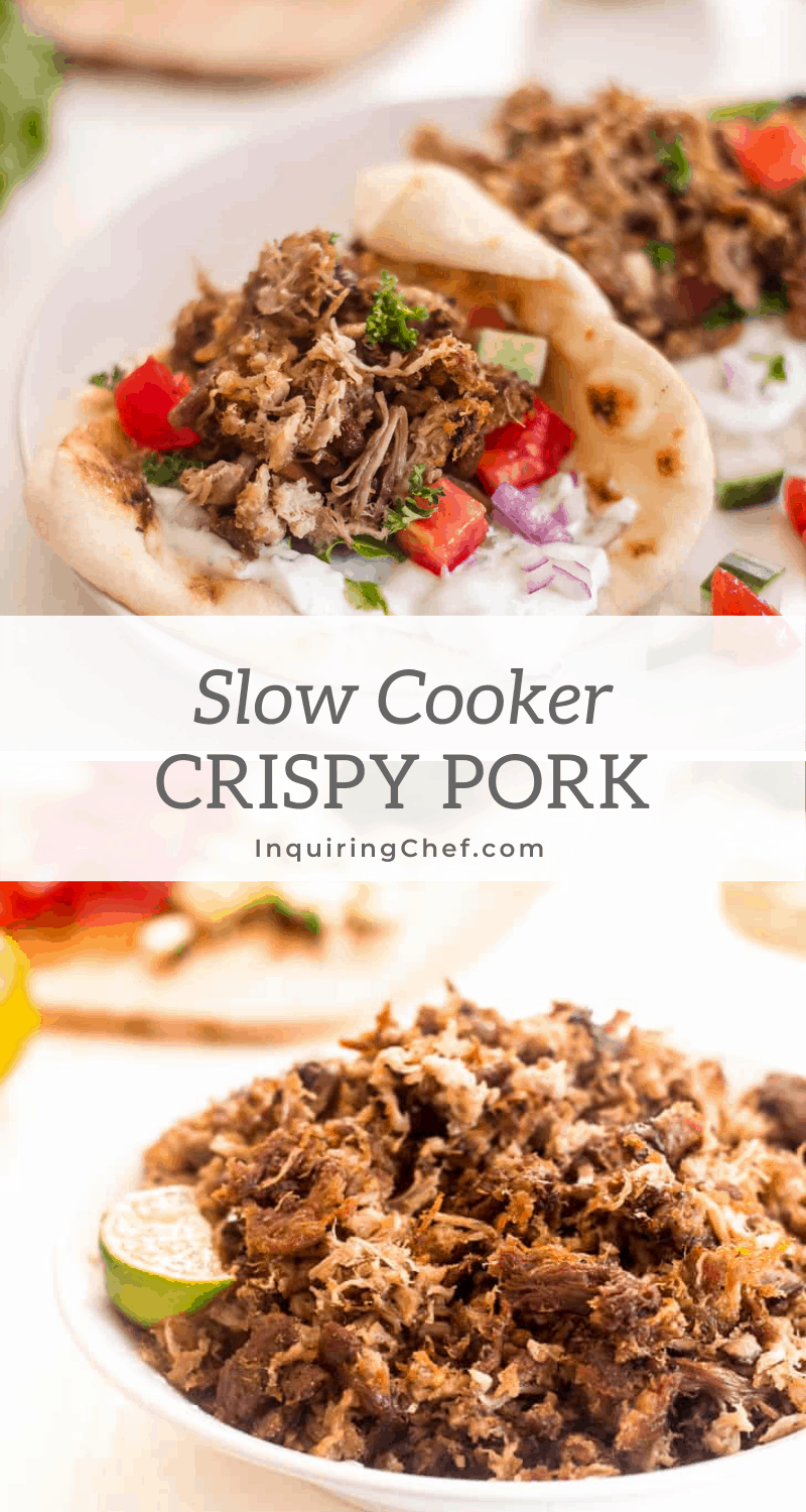 slow cooker crispy pork